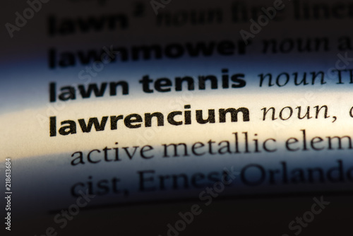 Fotografie lawrencium