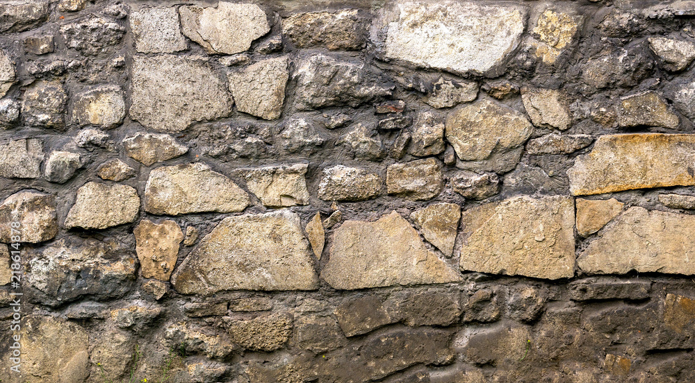 Texture of the stone wall of the house Texture of the stone wall of the house