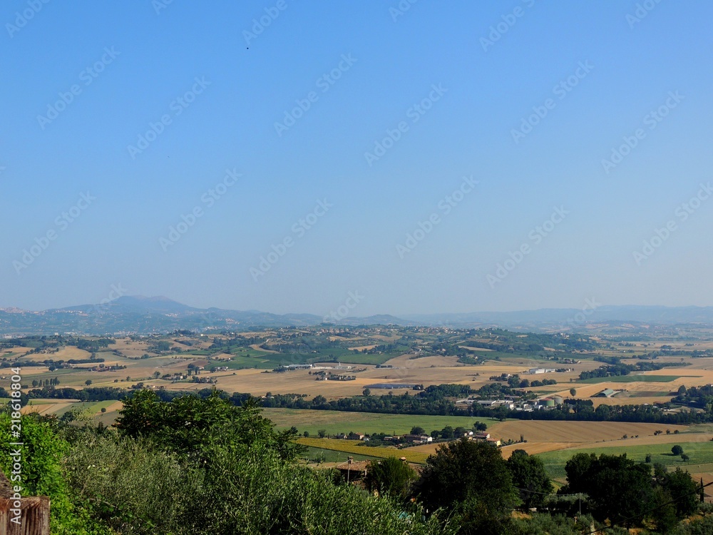 Landscape from Bettona, Umbria (Italy).