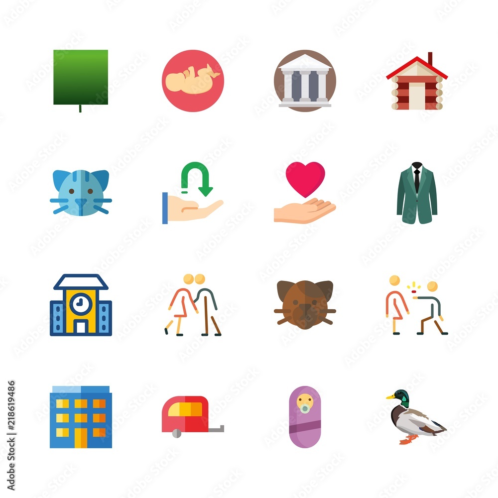16 family icons set 16 family icons set