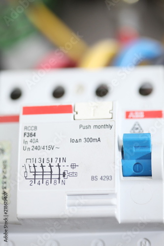 Wallpaper Mural Closeup view of automatic electric fuse Torontodigital.ca