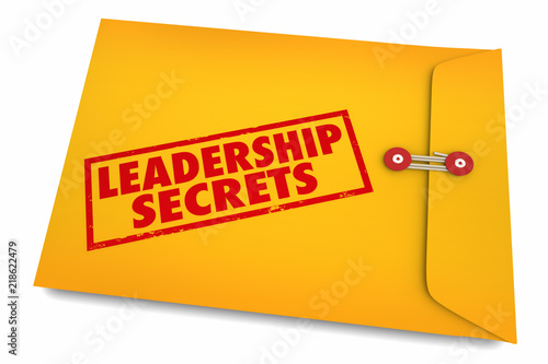 Leadership Secrets Inspire Motivate Envelope 3d Illustration