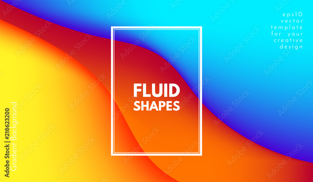 Abstract Wave Color Shapes with 3d Effect. Abstract Wave Color Shapes with 3d Effect.