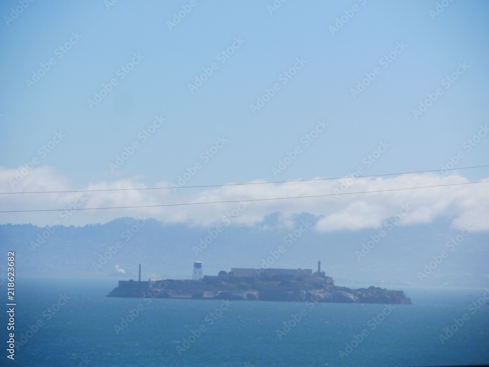 Alcatraz im Nebel, San Francisco