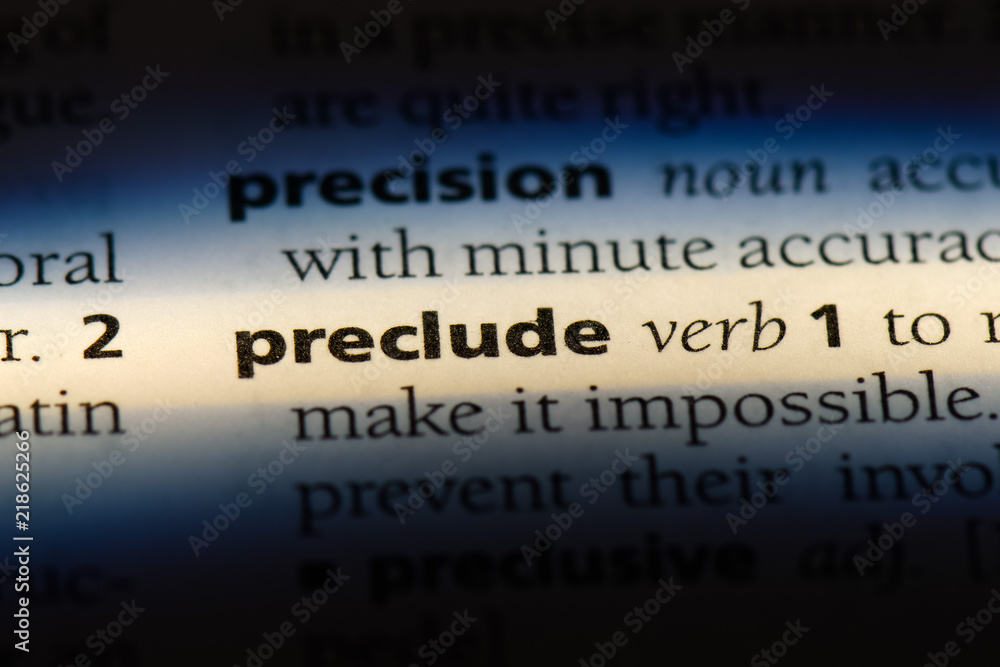 preclude preclude