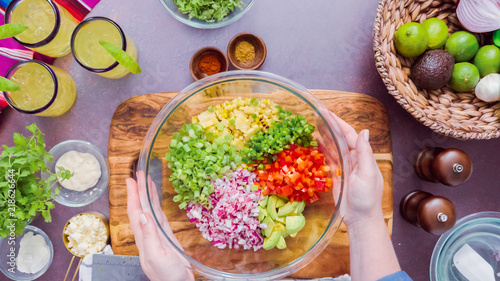 Foto Mexican street corn salad