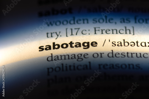 Bilde på lerret sabotage