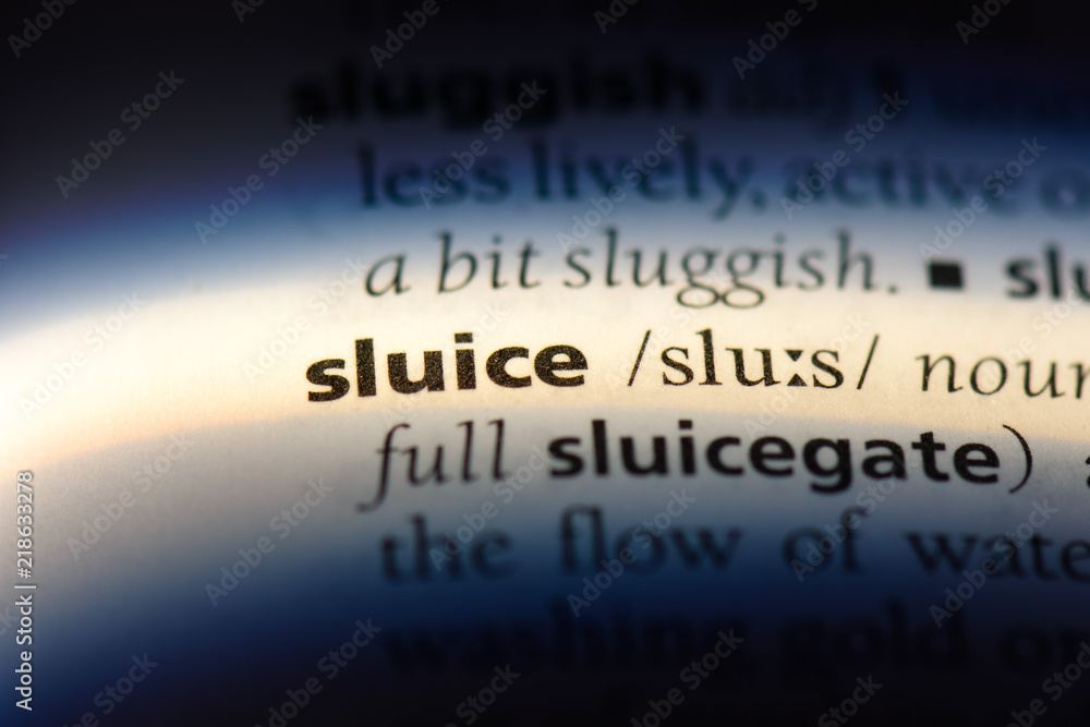 sluice