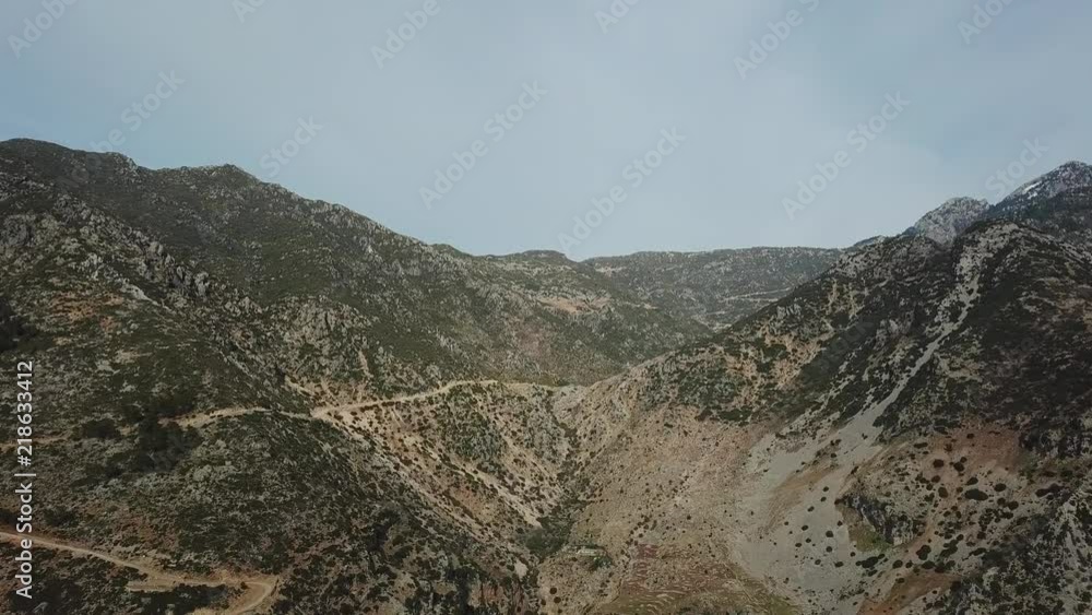 Aerial view on mountains in Morocco near Chefchaouen, 4k Aerial view on mountains in Morocco near Chefchaouen, 4k