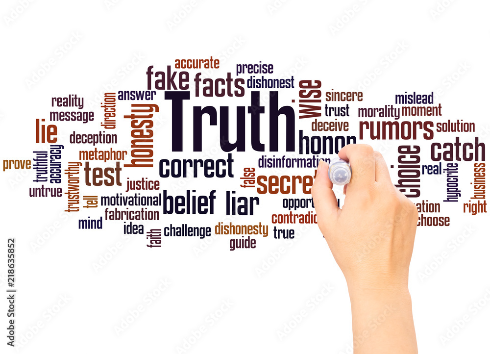 Truth word cloud hand writing concept Truth word cloud hand writing concept