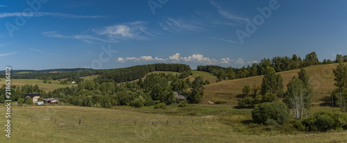 Pasture land near Kraslice town in west Bohemia