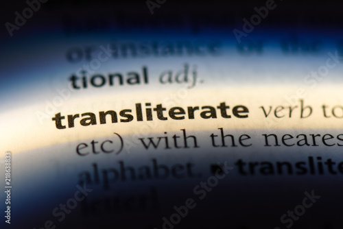 transliterate