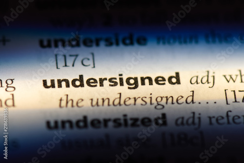 undersigned