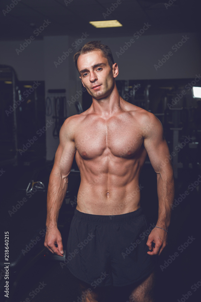 Strong Athletic Man portrait - fitness trainer Strong Athletic Man portrait - fitness trainer