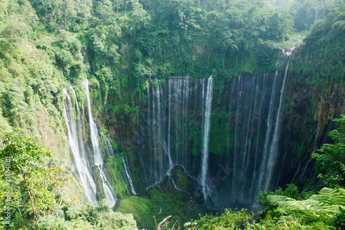 Beautiful nature scene Thousands of waterfall