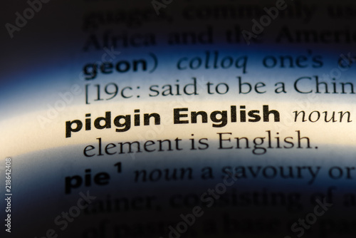 pidgin english photo