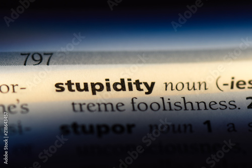 stupidity