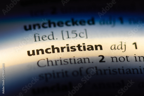 Fototapeta unchristian