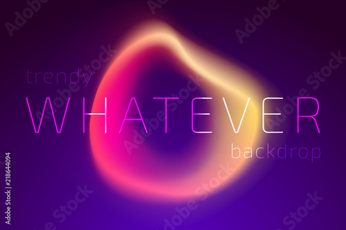 Trendy Colorful Fluid Gradient Shape Background with Place fo Text. Backdrop for Banner, Poster, Cover, Flyer, Presentation, Advertising, Intitational Card, Website and Mobile Usage