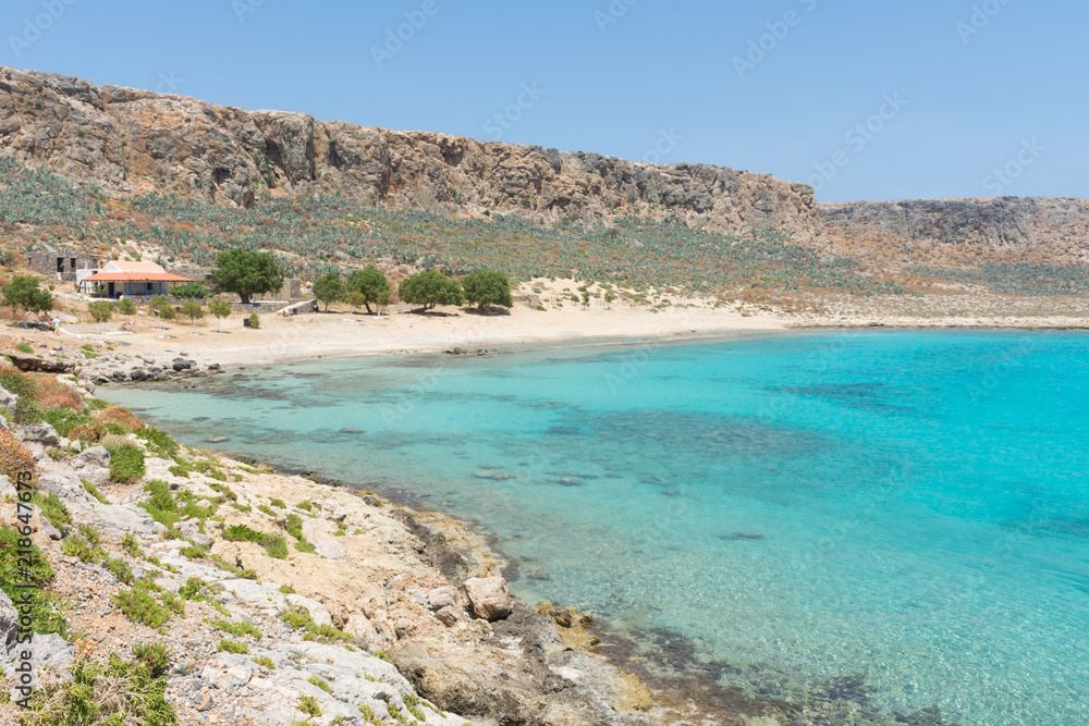 view of the beach in the Bay Islands of Gramvousa view of the beach in the Bay Islands of Gramvousa