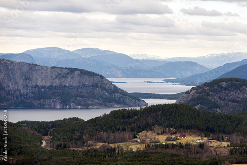 Oanorama of a Norwegian lake