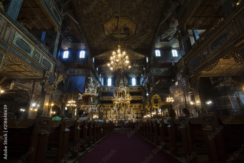 Interior of the Peace Church in Swidnica in Poland