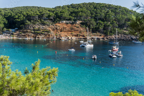 Cala Salada beach near San Antonio, Ibiza