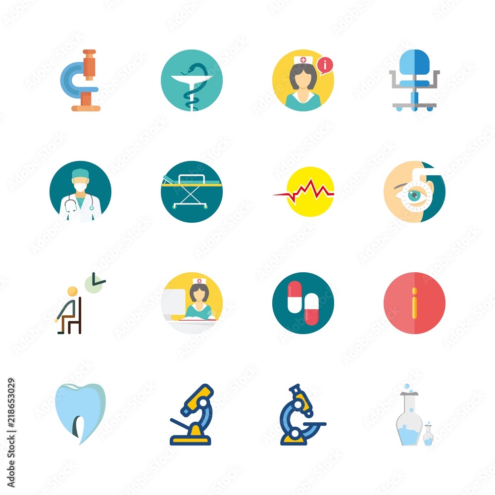 16 hospital icons set 16 hospital icons set