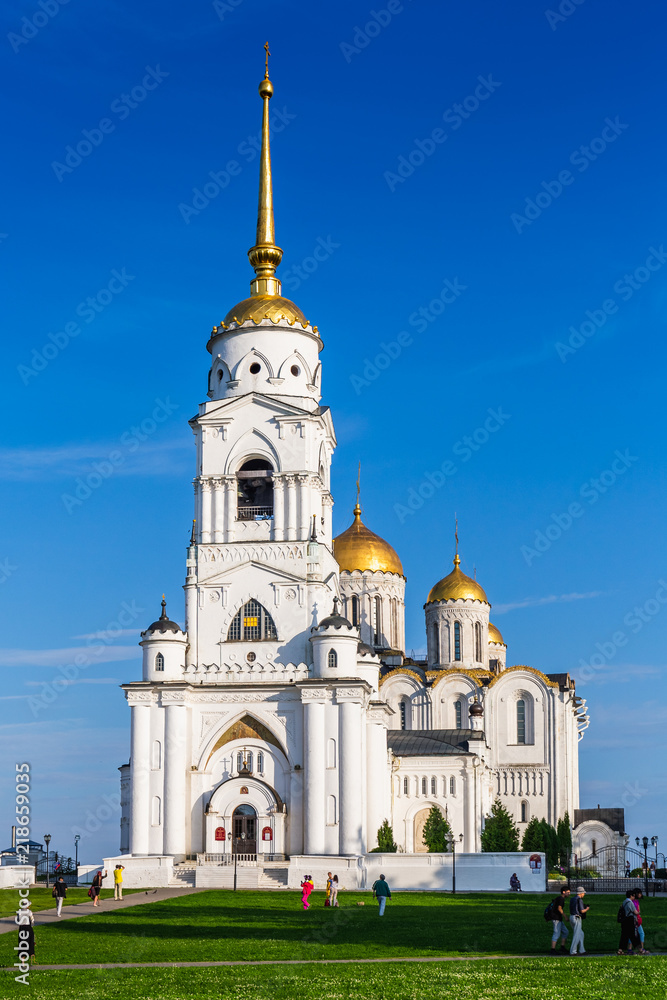The Holy Dormition Cathedral or Uspenskiy cathedral in Vladimir city, Russian Orthodox Church