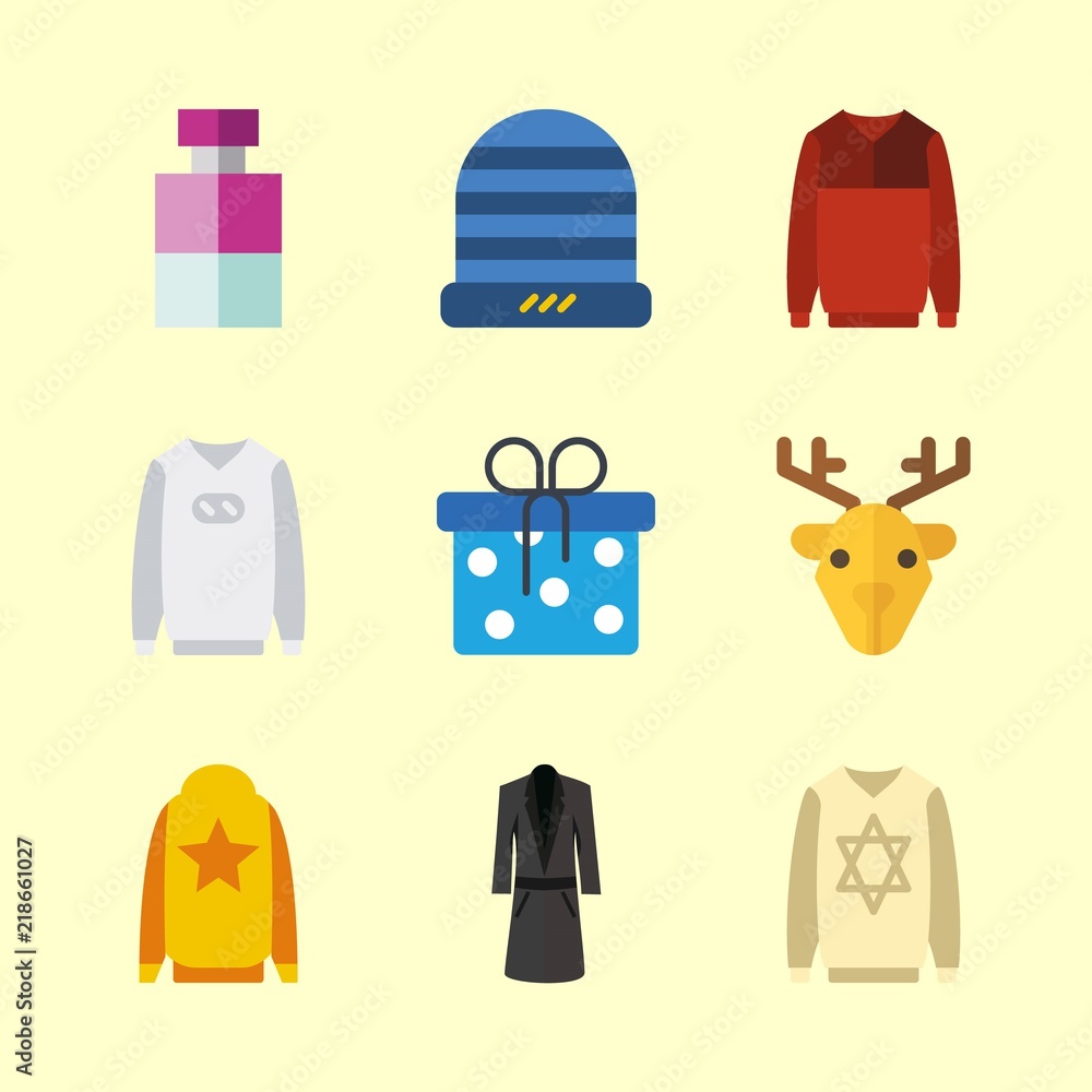 9 winter icons set 9 winter icons set