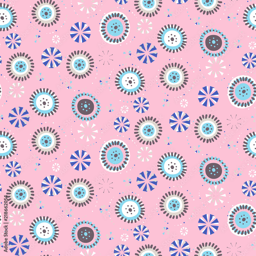 Polka dot vector background. Seamless vector pattern