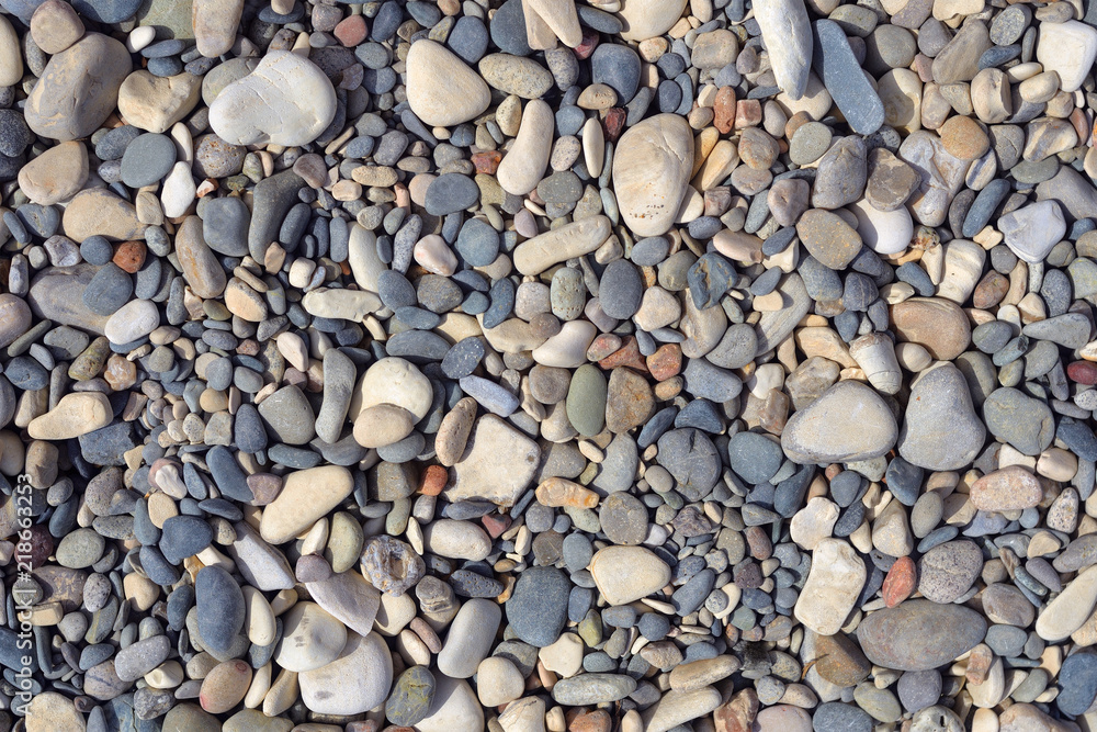 Naklejka premium Sea stones background