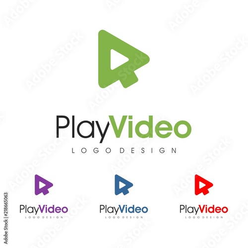 Play Video Logo Design, Play Video Logo Icon, Click Video Design Logo Template Free Download Play Video Logo Design, Play Video Logo Icon, Click Video Design Logo Template - GFXLoad