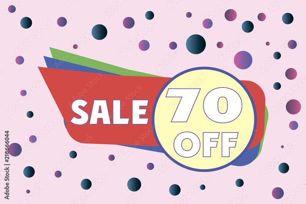 Fototapeta premium 10 % Percent Discount, Sale Up, Special Offer, Trade off, Promotion concept