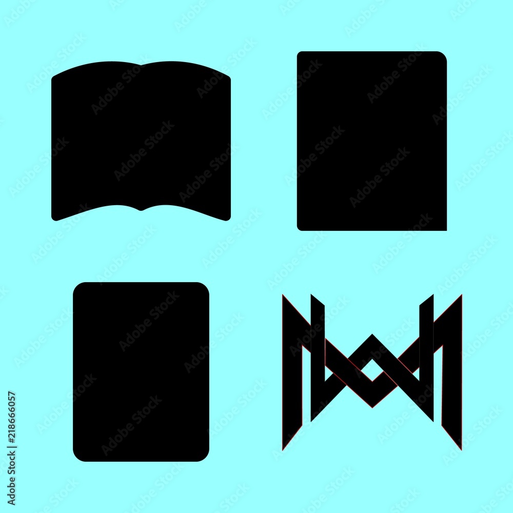 library vector icons set. book, fashion home logo, open book and bible in this set library vector icons set. book, fashion home logo, open book and bible in this set