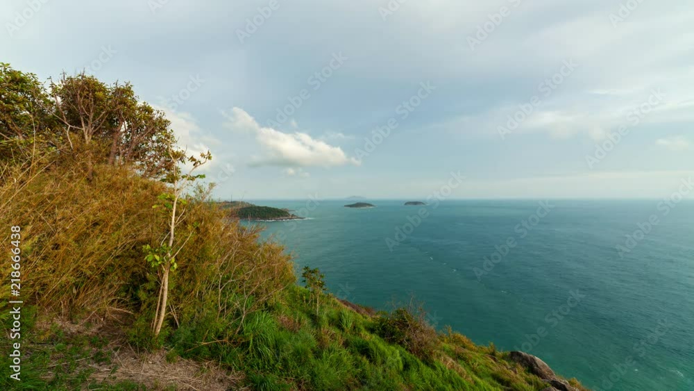 Time lapse of beautiful scenery with tropical sea Time lapse of beautiful scenery with tropical sea