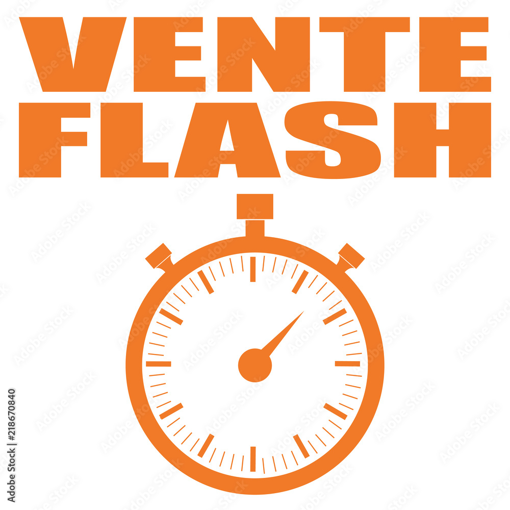 Vecteur Stock Logo vente flash.