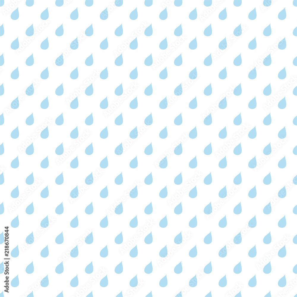 Seamless background, pattern with water drops. Vector illustration