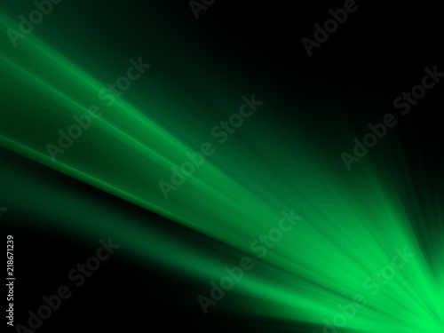 Green Sun Rays Background