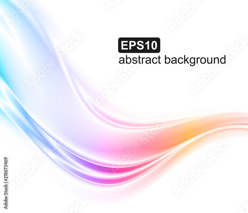 Abstract colorful wave background. Vector illustration.