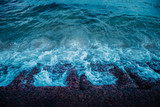 Sea waves natural dark background