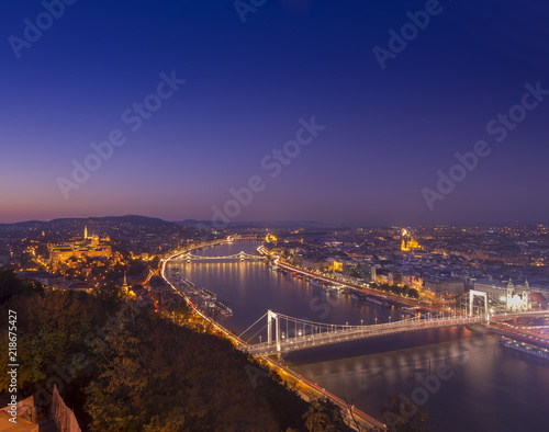 Budapest cityscape at night. Hungary © Ioan Panaite