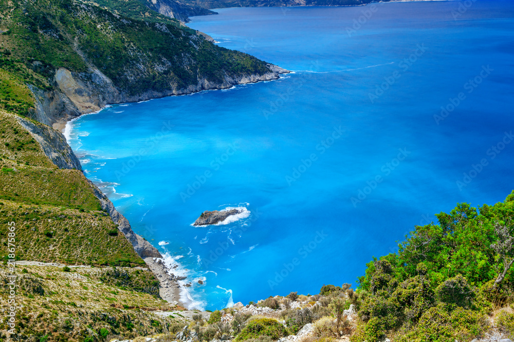 Obraz premium Coast of Kefalonia island, Greece