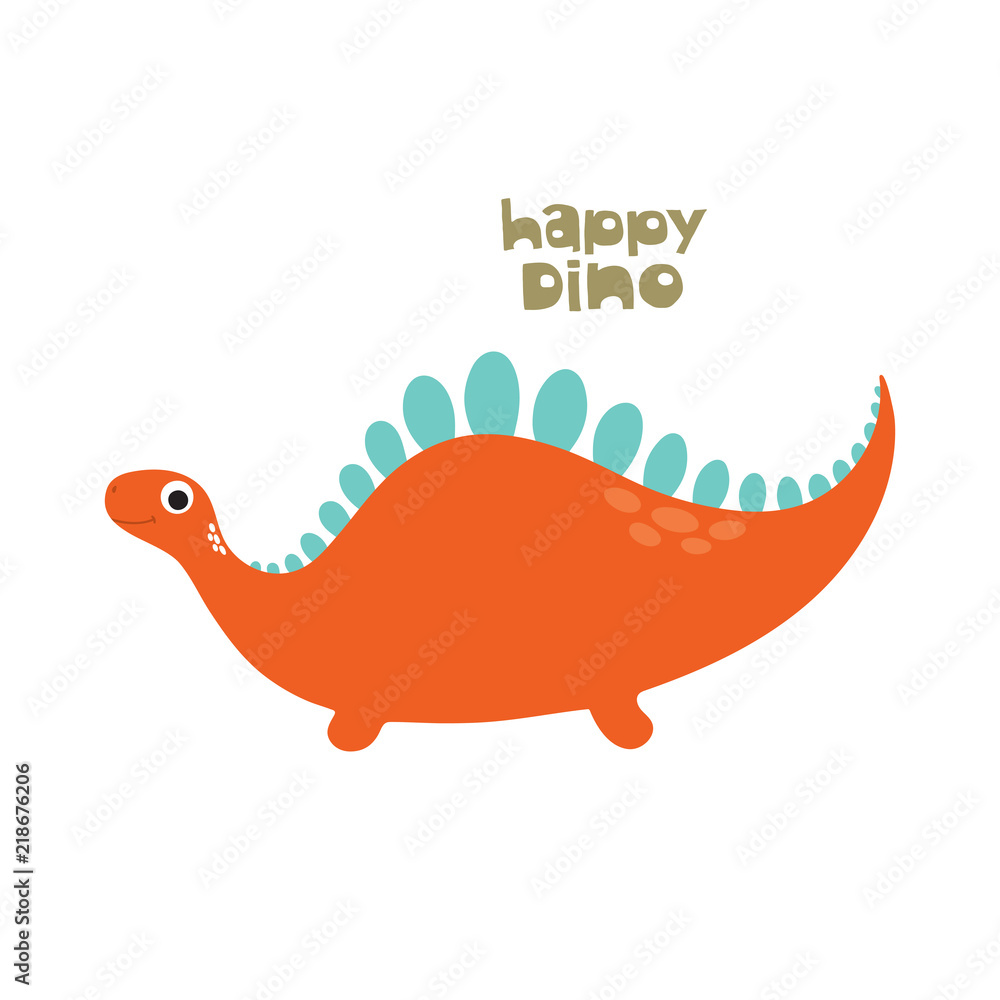 Naklejka premium Cute dino illustration