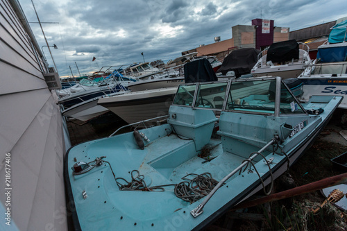 New York city damaged after Sandi Hurricane photo