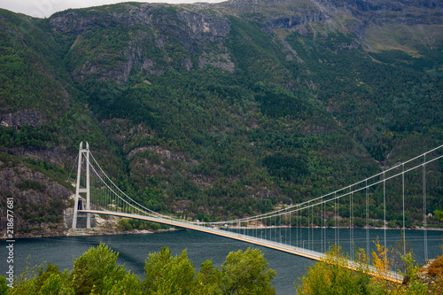 suspension bridge at the Norway