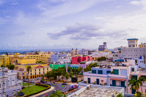 Colorful Street of San Juan Puerto Rico
