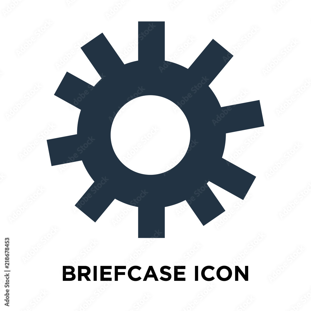 Briefcase icon vector isolated on white background, Briefcase sign Briefcase icon vector isolated on white background, Briefcase sign