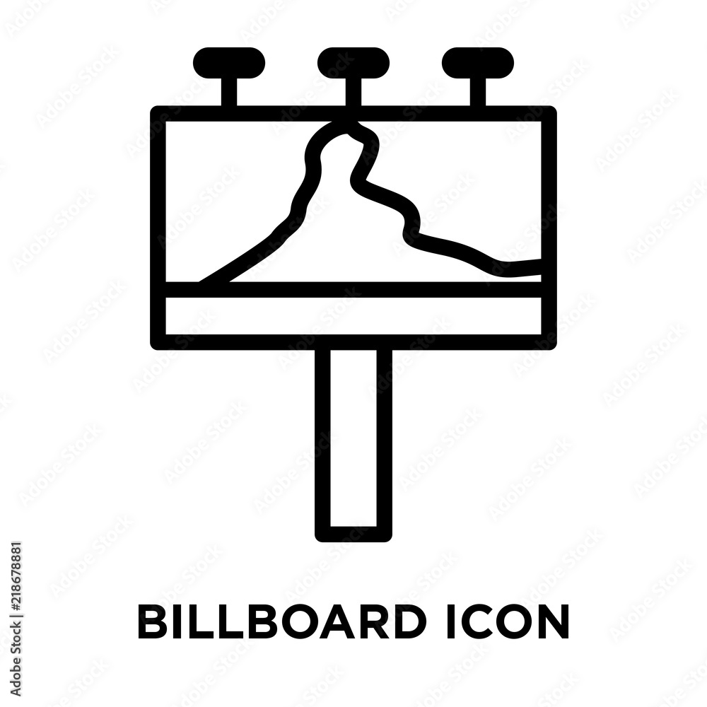 billboard icons isolated on white background. Modern and editable billboard icon. Simple icon vector illustration. billboard icons isolated on white background. Modern and editable billboard icon. Simple icon vector illustration.