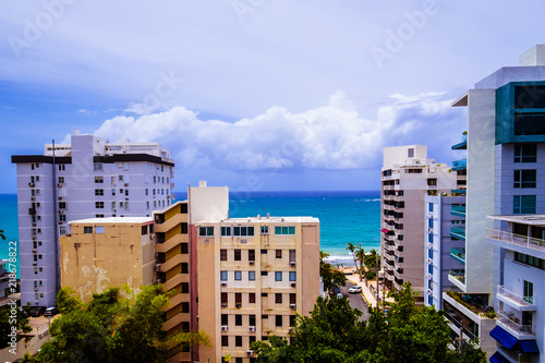 Colorful Skyline of San Juan Puerto Rico